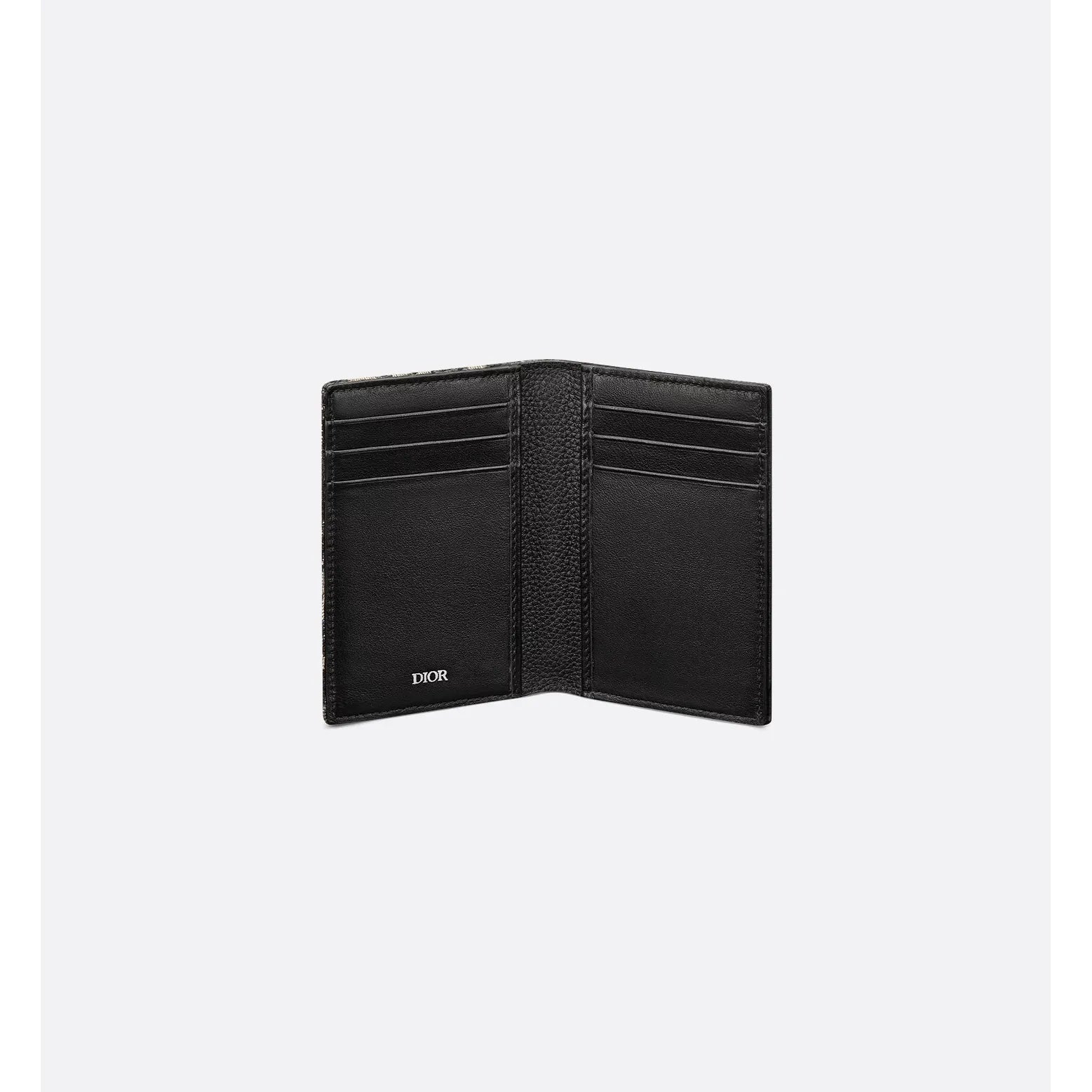 Porte-cartes Dior - à deux volets Saddle - Cuir - Oblique beige et noir