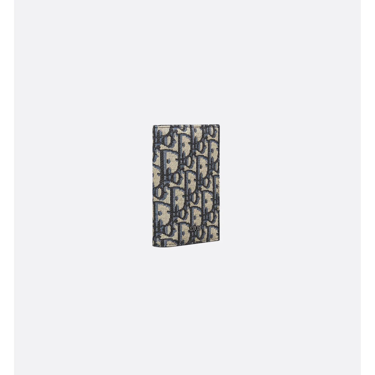 Porte-cartes Dior - à deux volets Saddle - Oblique beige et noir