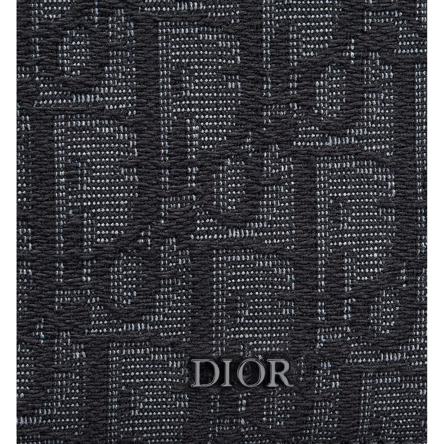 Portefeuille Dior - À deux volets Saddle - Oblique Noir