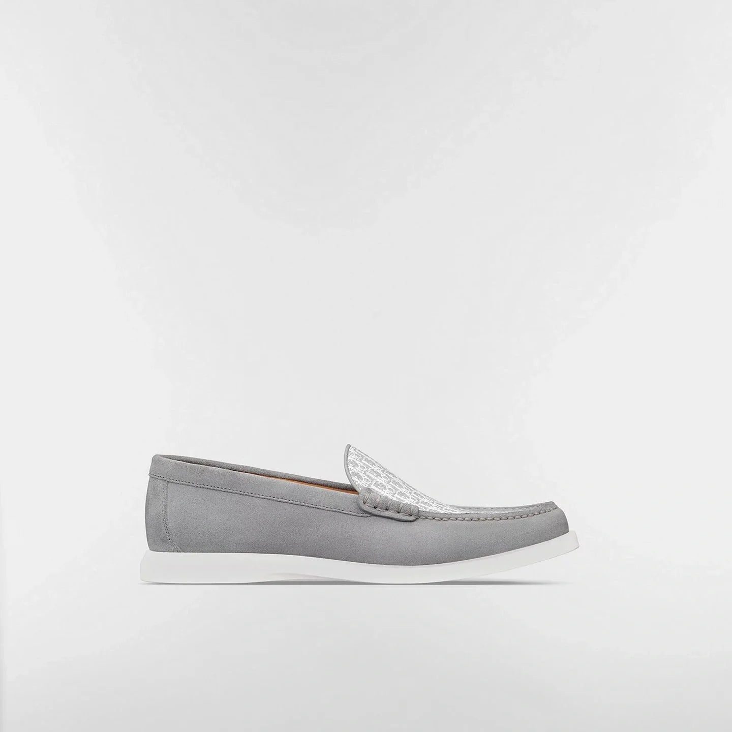 Mocassins Dior - Granville - Toile Jacquard - Gris