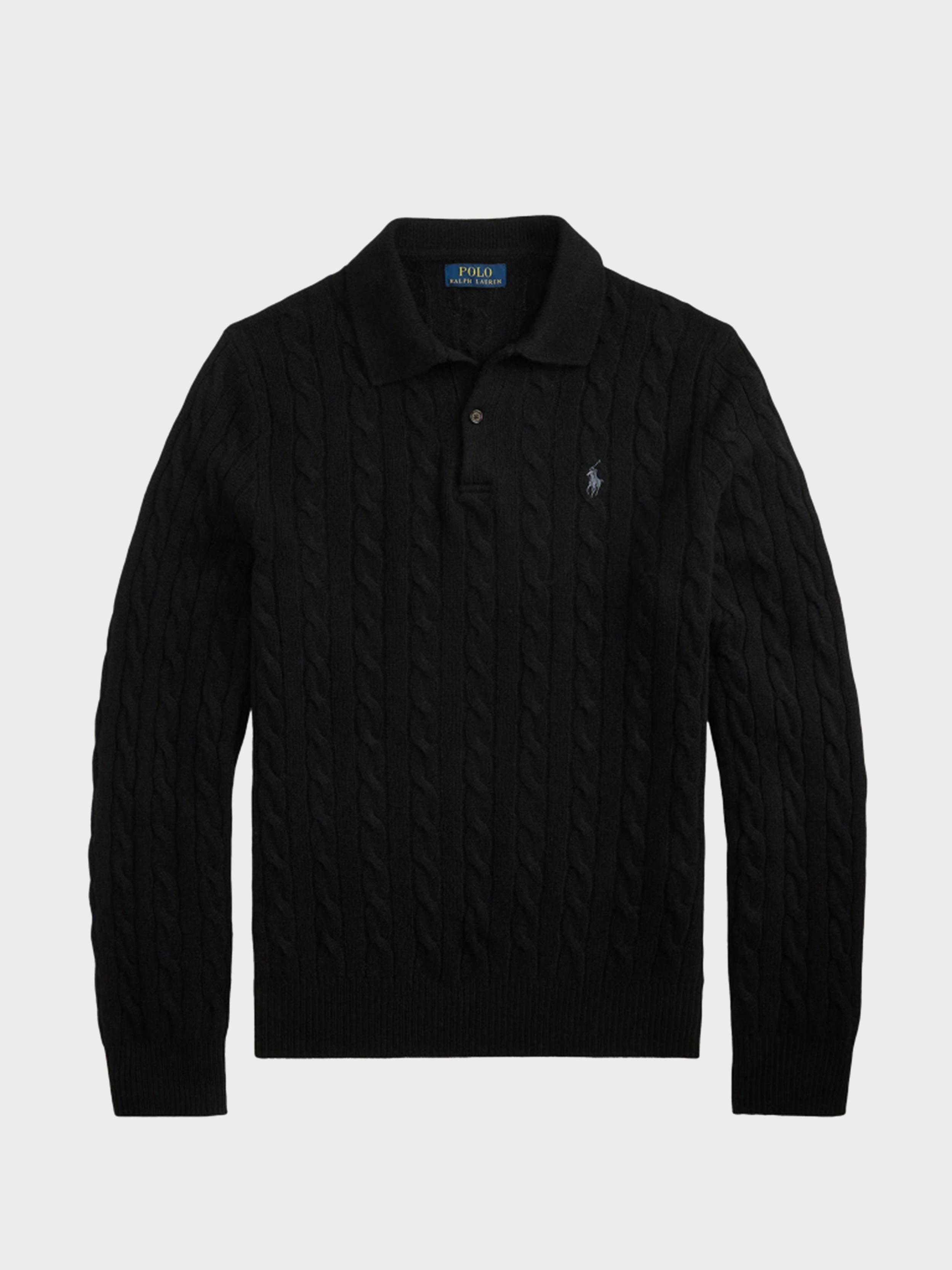 Polo Ralph Lauren - Men's Braid and Blend Polo Shirt Logo Collar With Buttons and Long Cuffed Sleeves