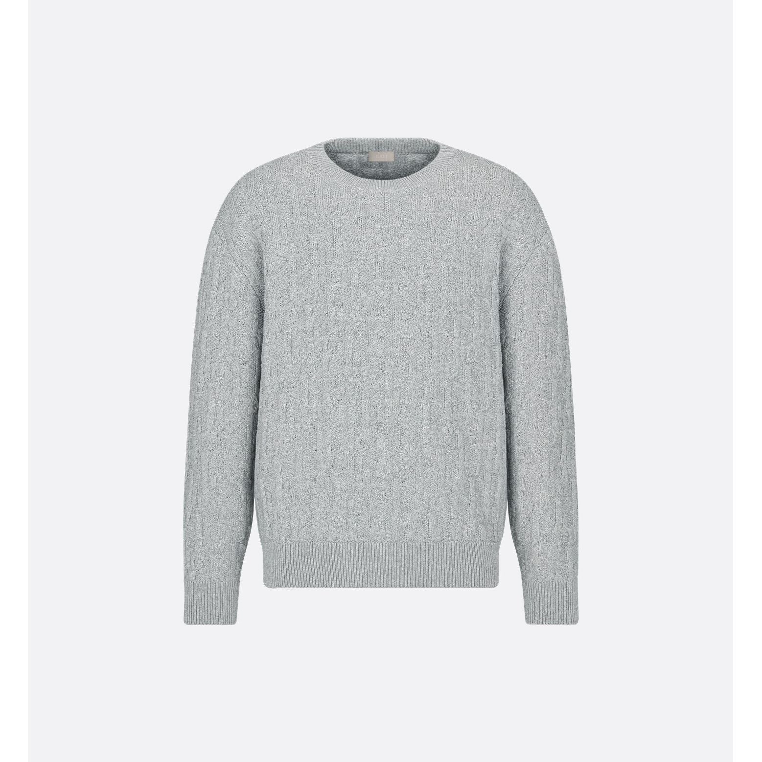Pull Dior - Oblique Jacquard de coton mélangé - Gris