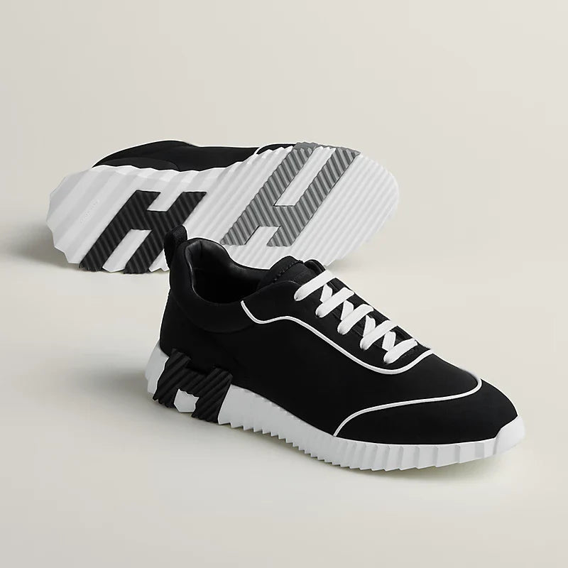 Espadrilles Hermes - Bouncing - Noir Foncé/Blanc