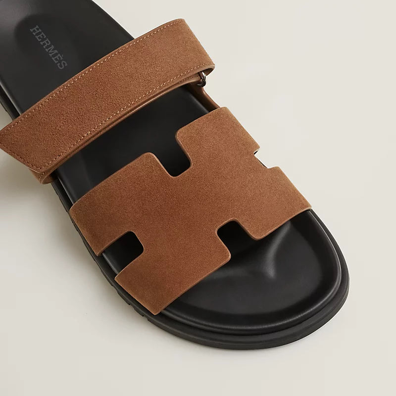 Sandales Hermes - Chypre - Brun Fumé