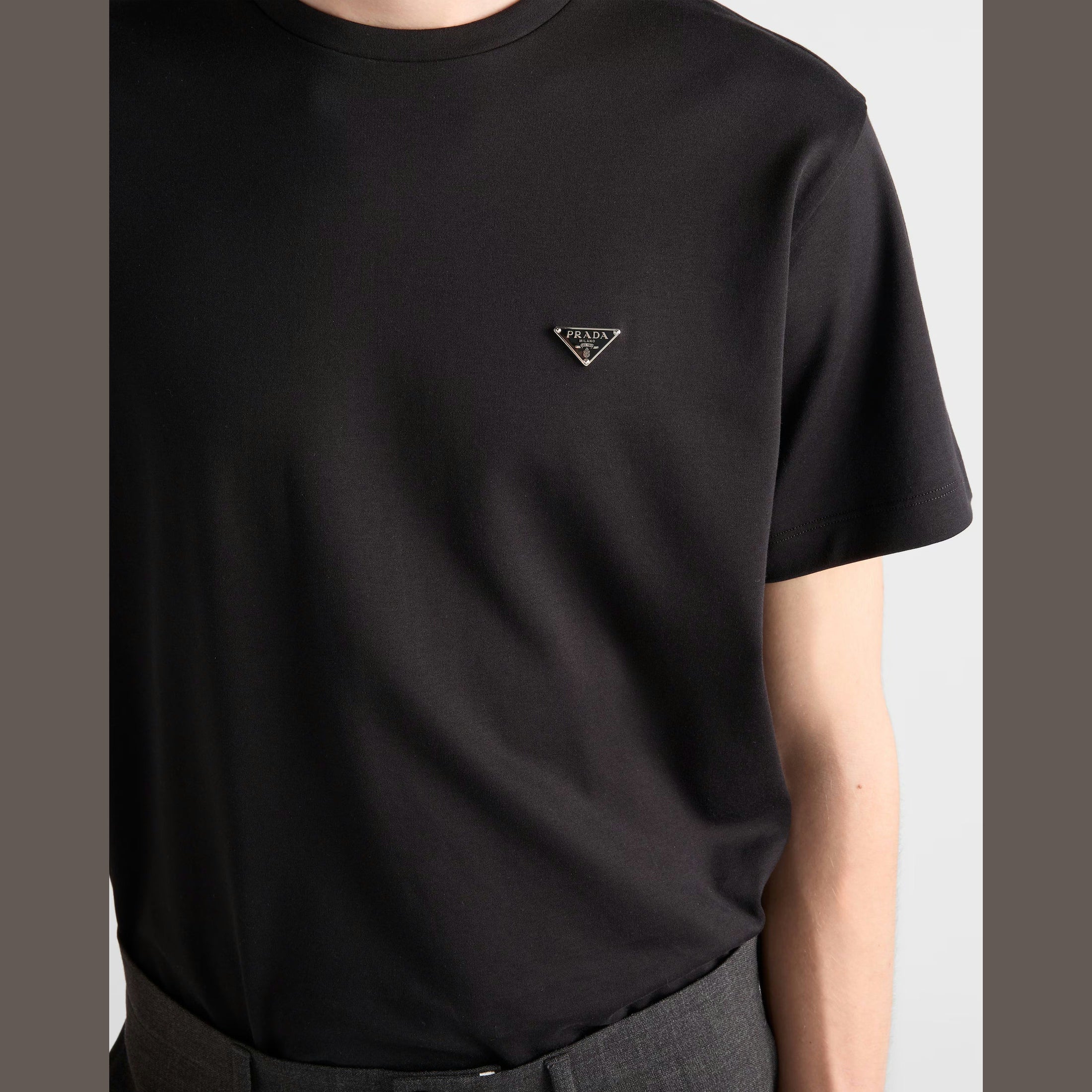 T-Shirt Prada - Coton - Noir