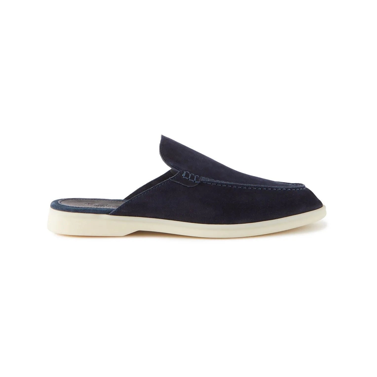 Mules Loro Piana - Walk Suede - Bleu Marine