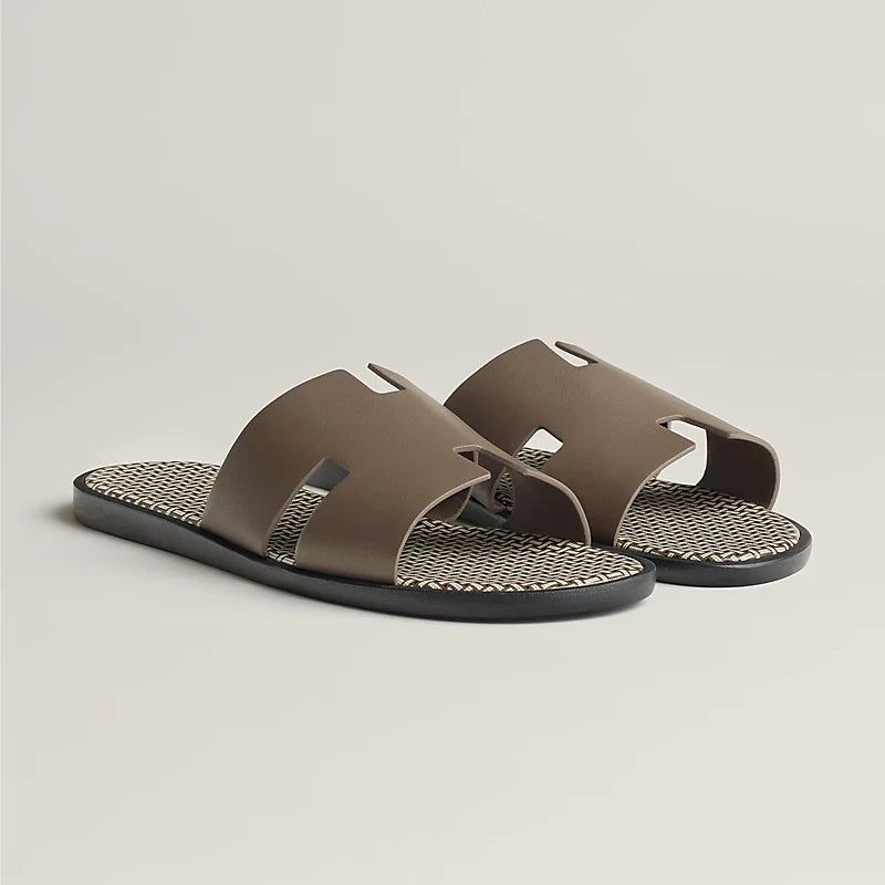 Sandales Hermes - Izmir - Étoupe