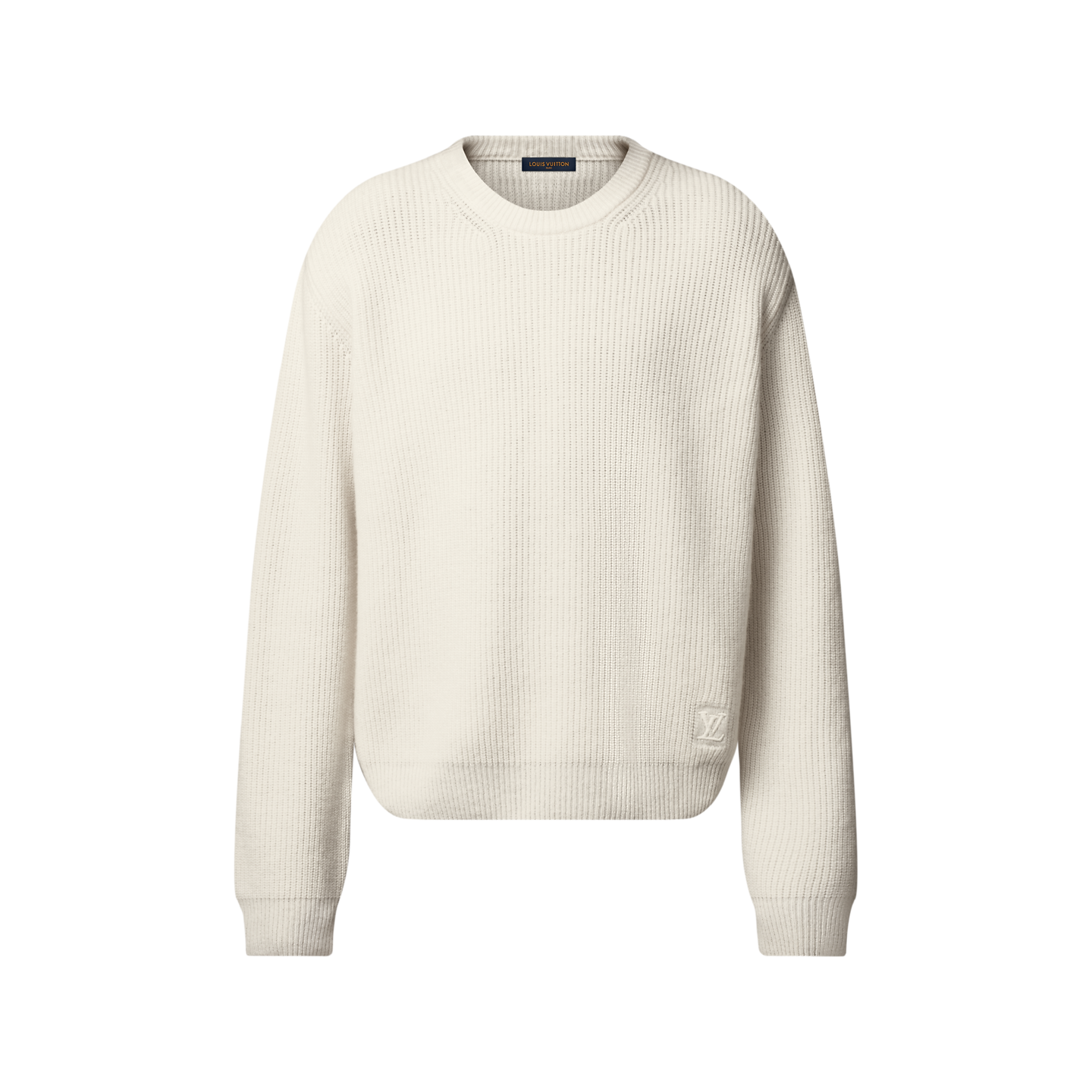 Pull Louis Vuitton - Signature brodée en cachemire- Blanc