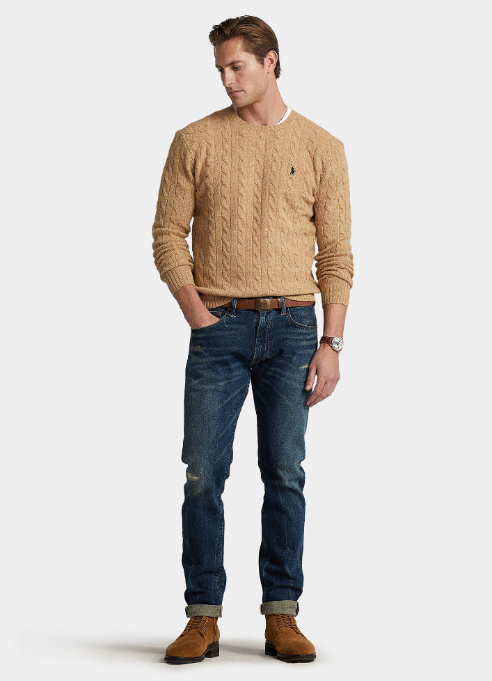 Polo Ralph Lauren - Cable-Knit Wool-Cashmere Sweater