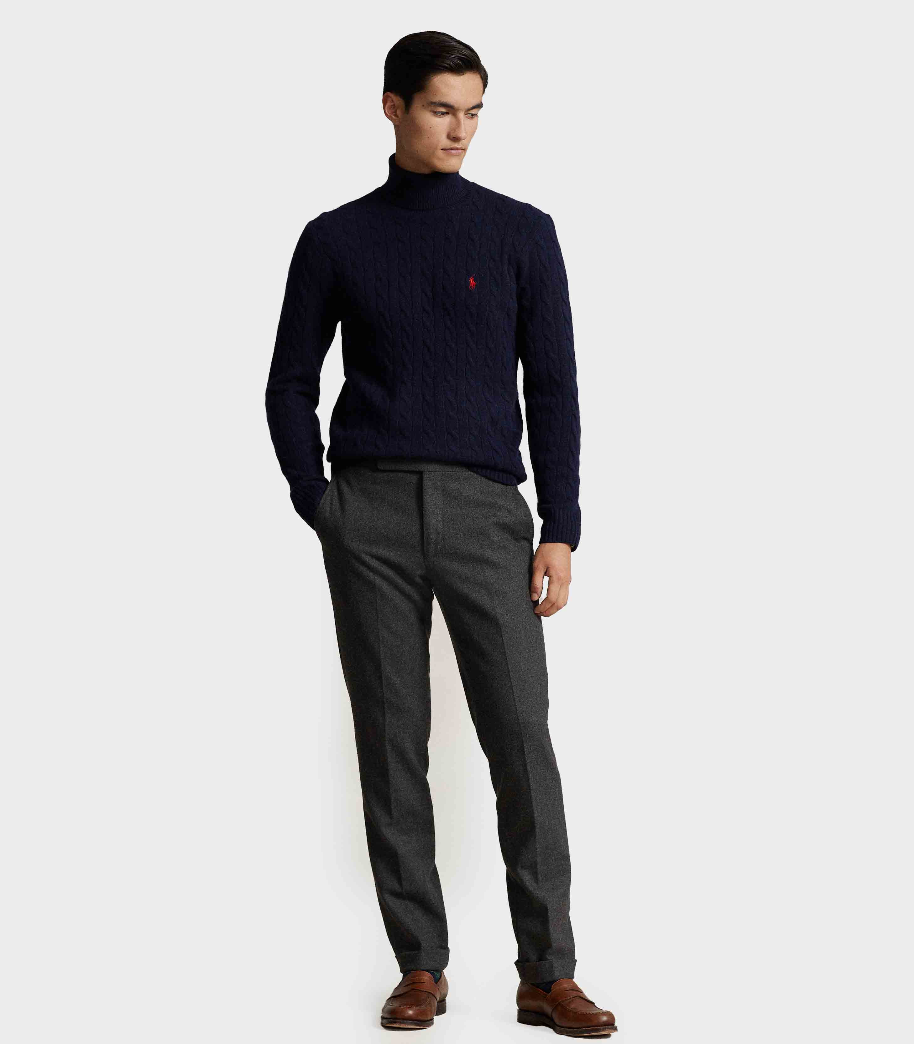 Polo Ralph Lauren - Cable Wool-Cashmere Turtleneck Sweater