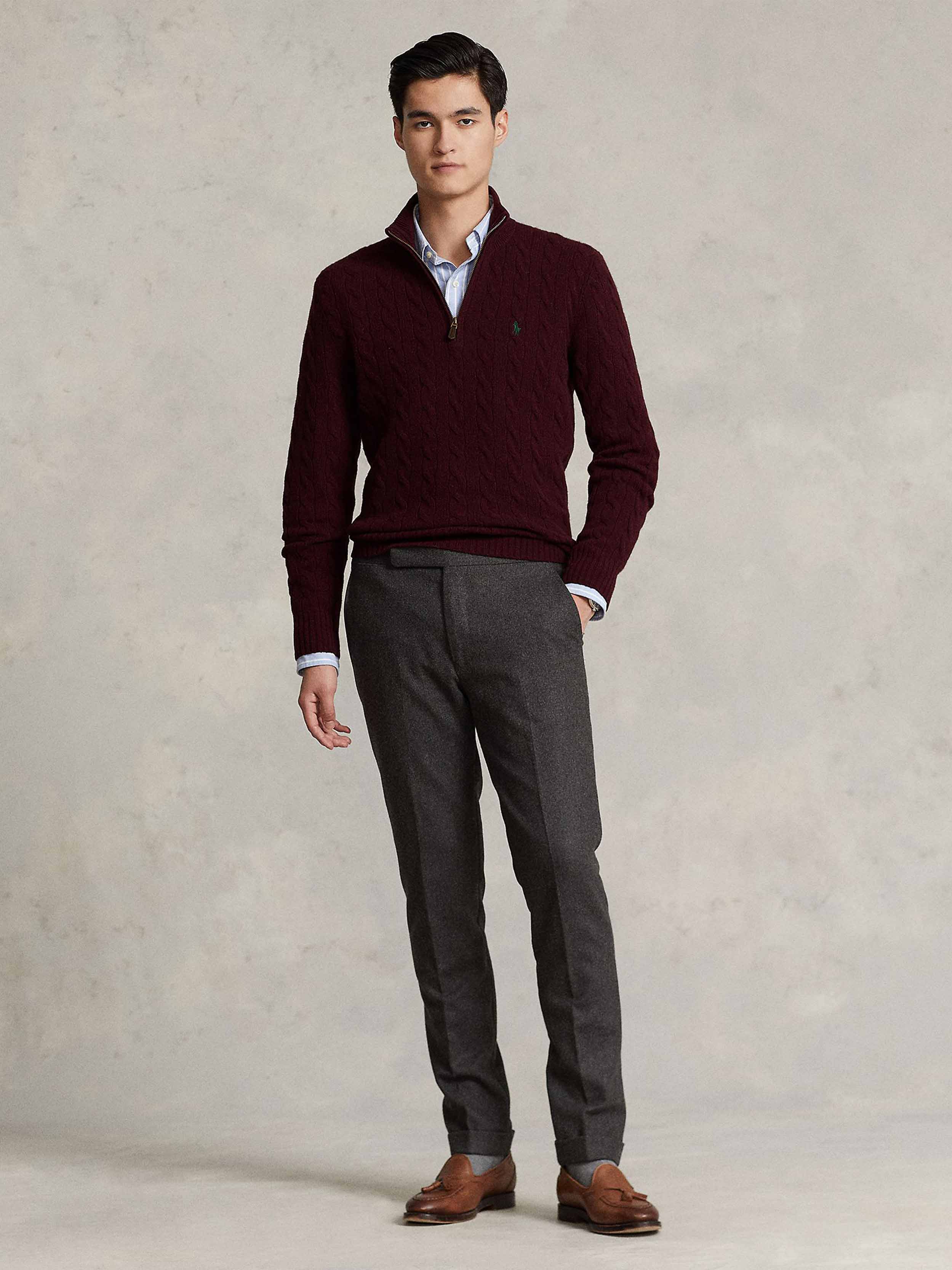 Polo Ralph Lauren - Men's Cable-Knit Wool-Cashmere Sweater