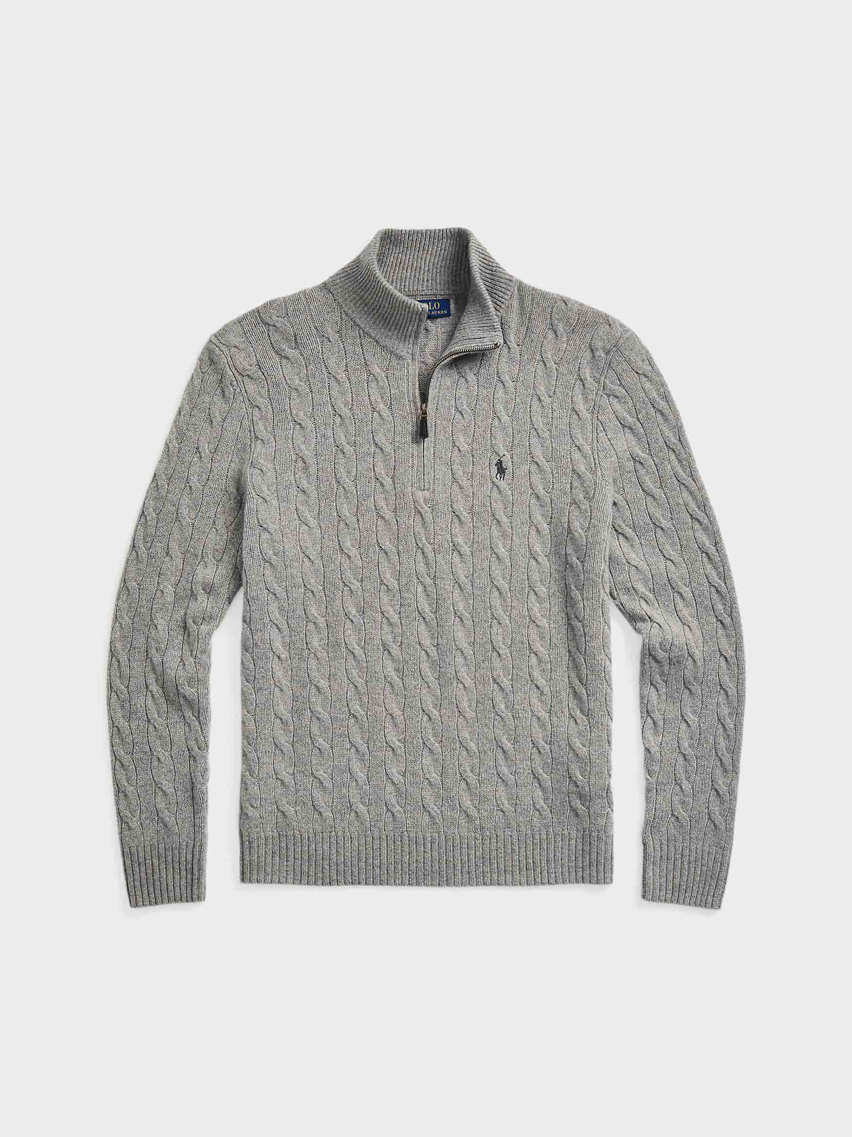 Polo Ralph Lauren - Men's Cable-Knit Wool-Cashmere Zip Sweater