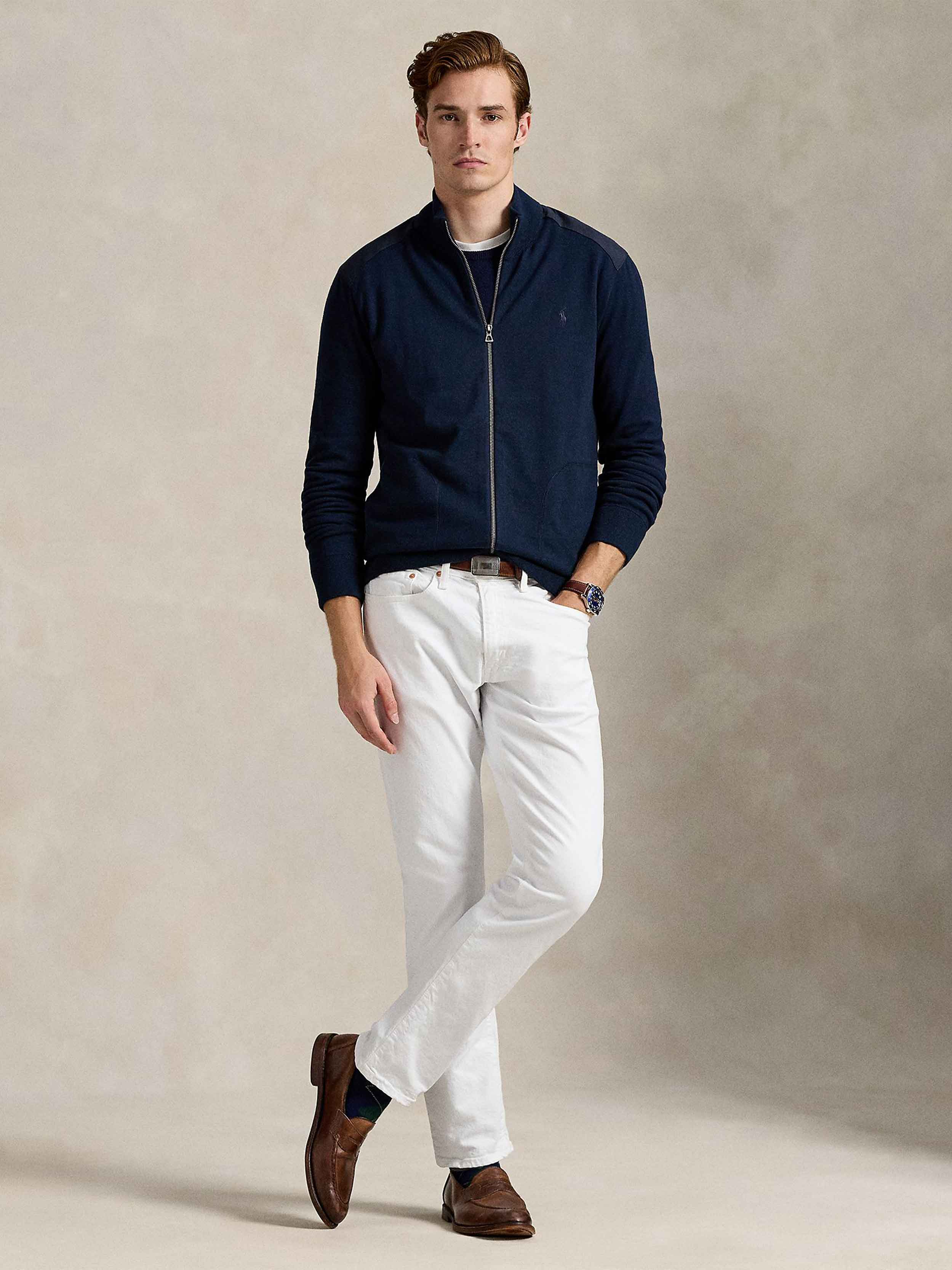 Polo Ralph Lauren - Men's Hybrid Full-Zip Mockneck Sweater