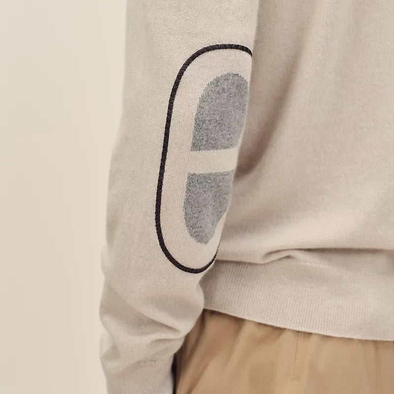 Pull Hermes - Col Rond - Beige