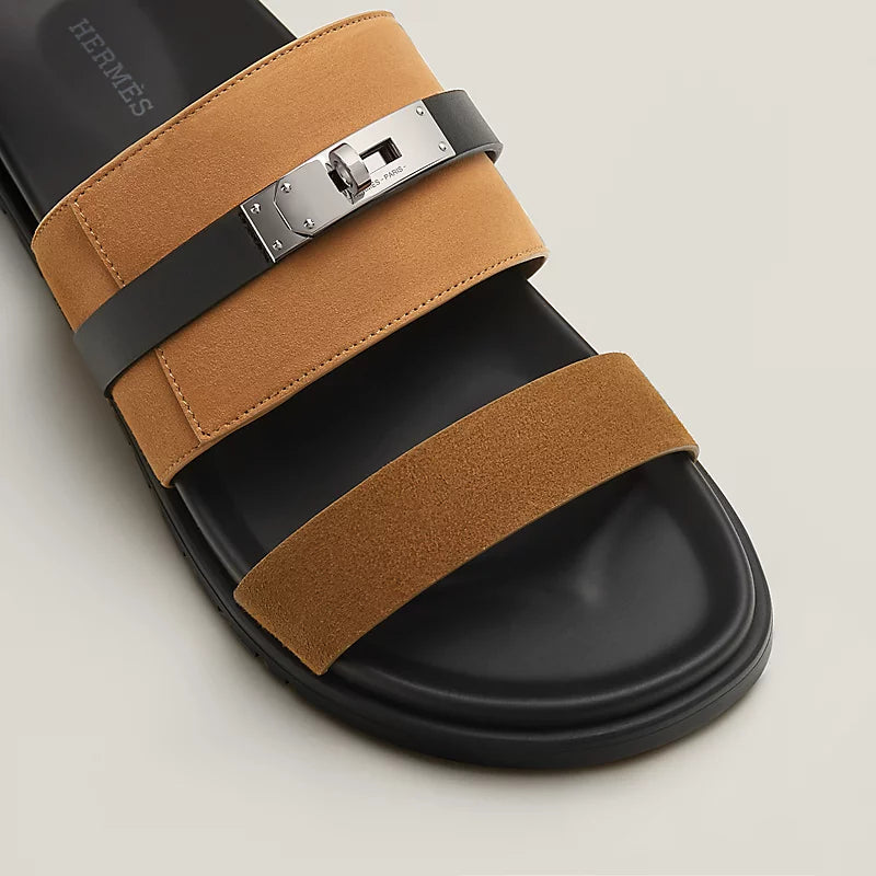 Sandales Hermes - Jackson - Marron