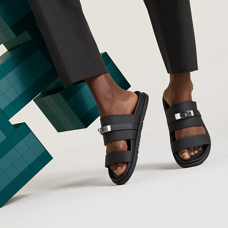 Sandales Hermes - Jackson - Noir