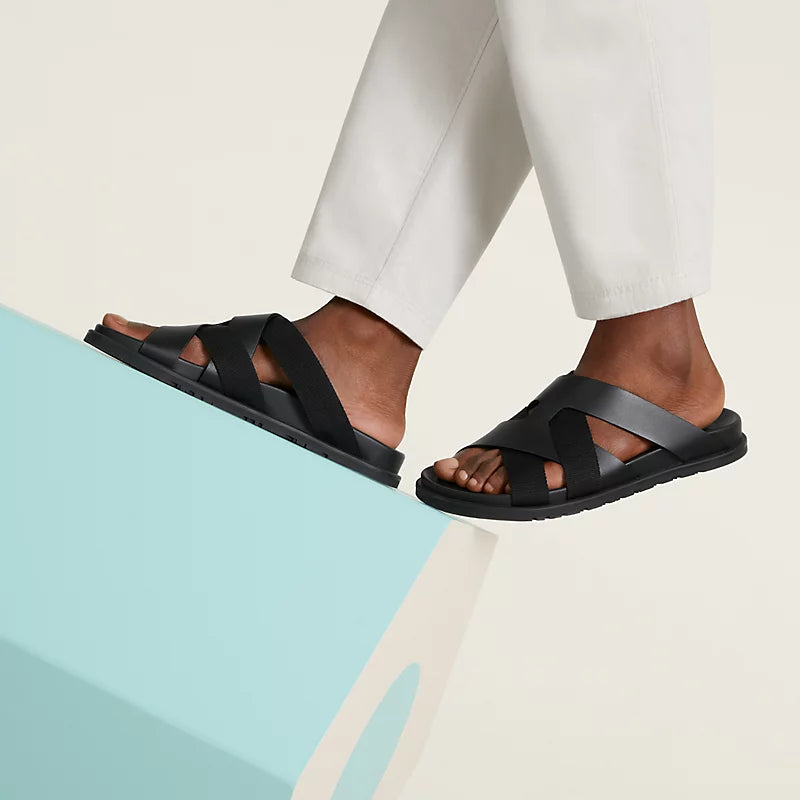Sandales Hermes - Kazimir - Noir