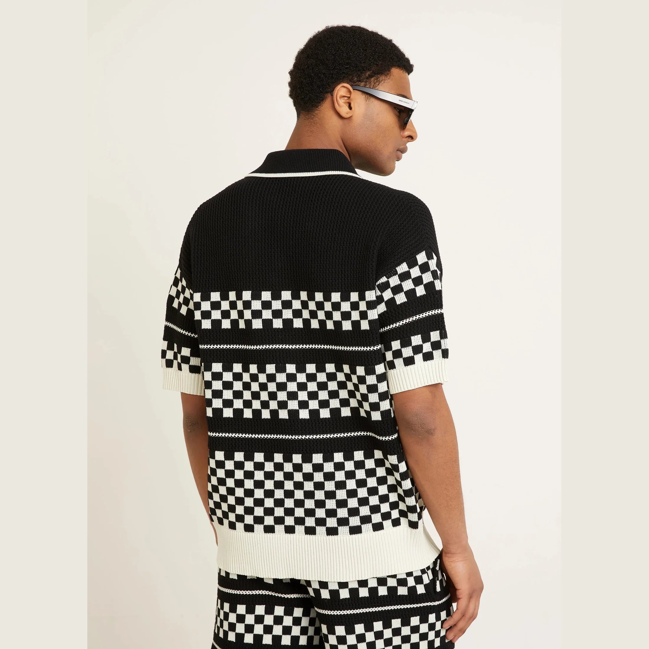 Ensemble Amiri - Laine - Blanc/Noir