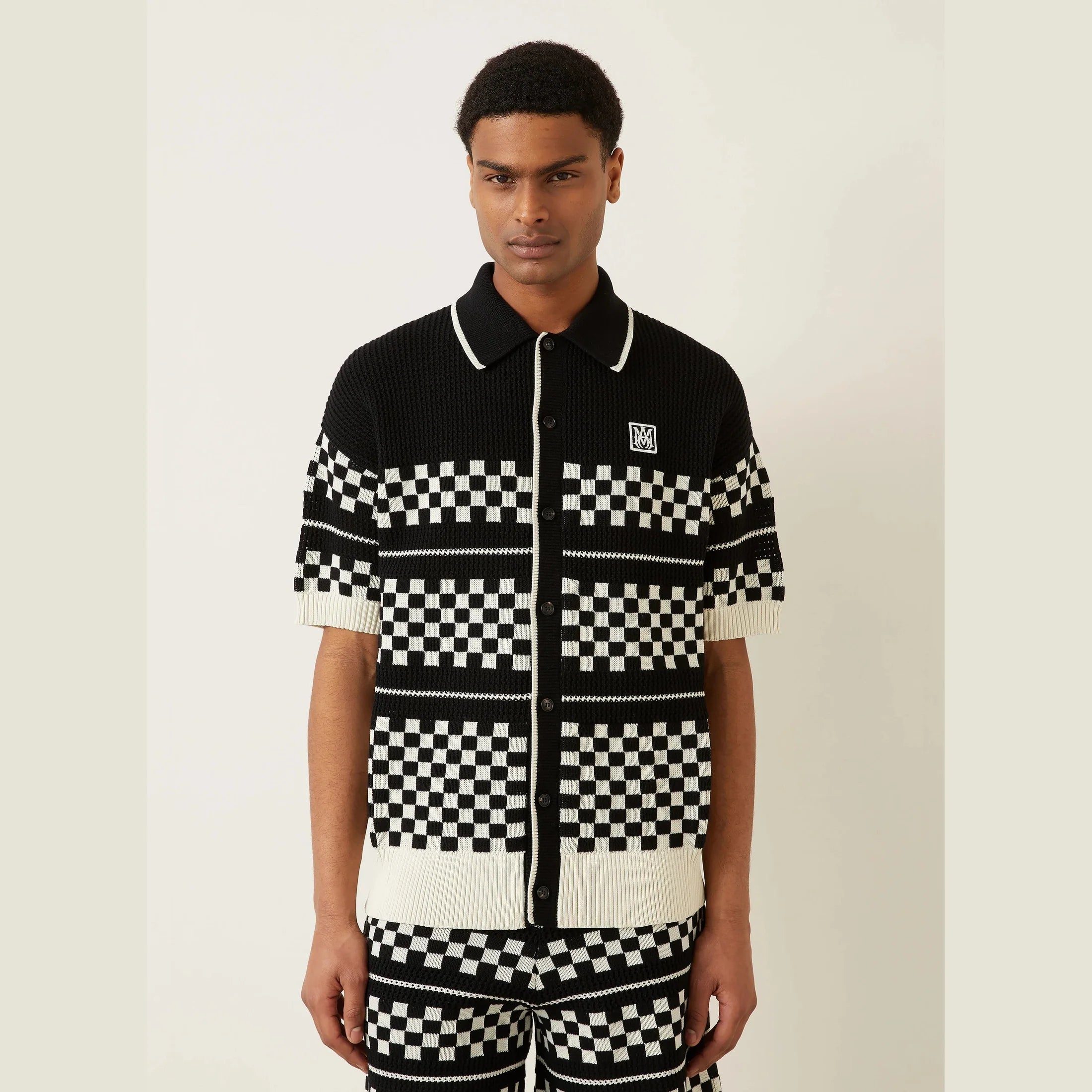 Ensemble Amiri - Laine - Blanc/Noir