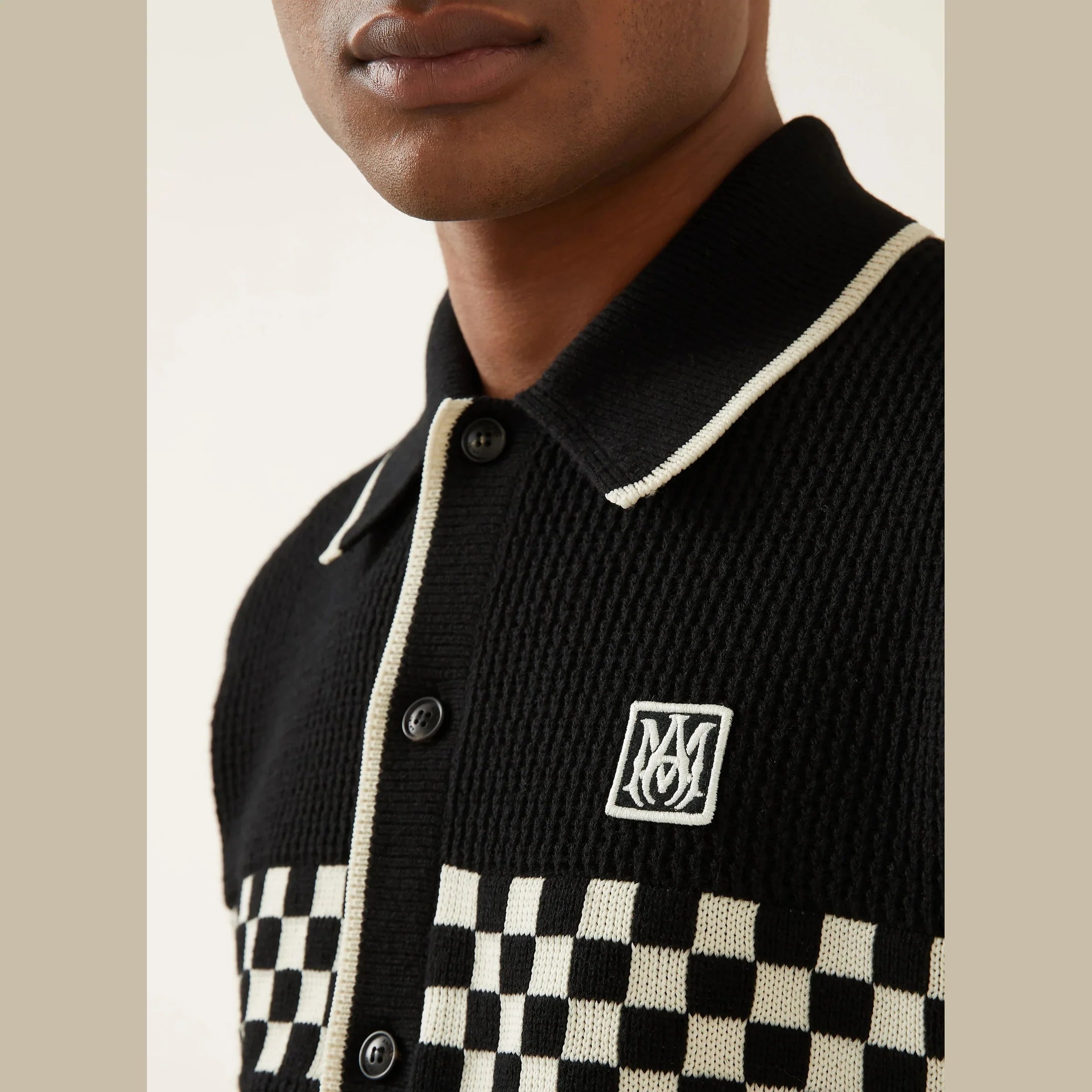Ensemble Amiri - Laine - Blanc/Noir