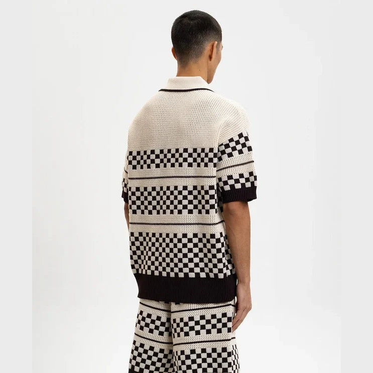 Ensemble Amiri - Laine - Blanc/Brun