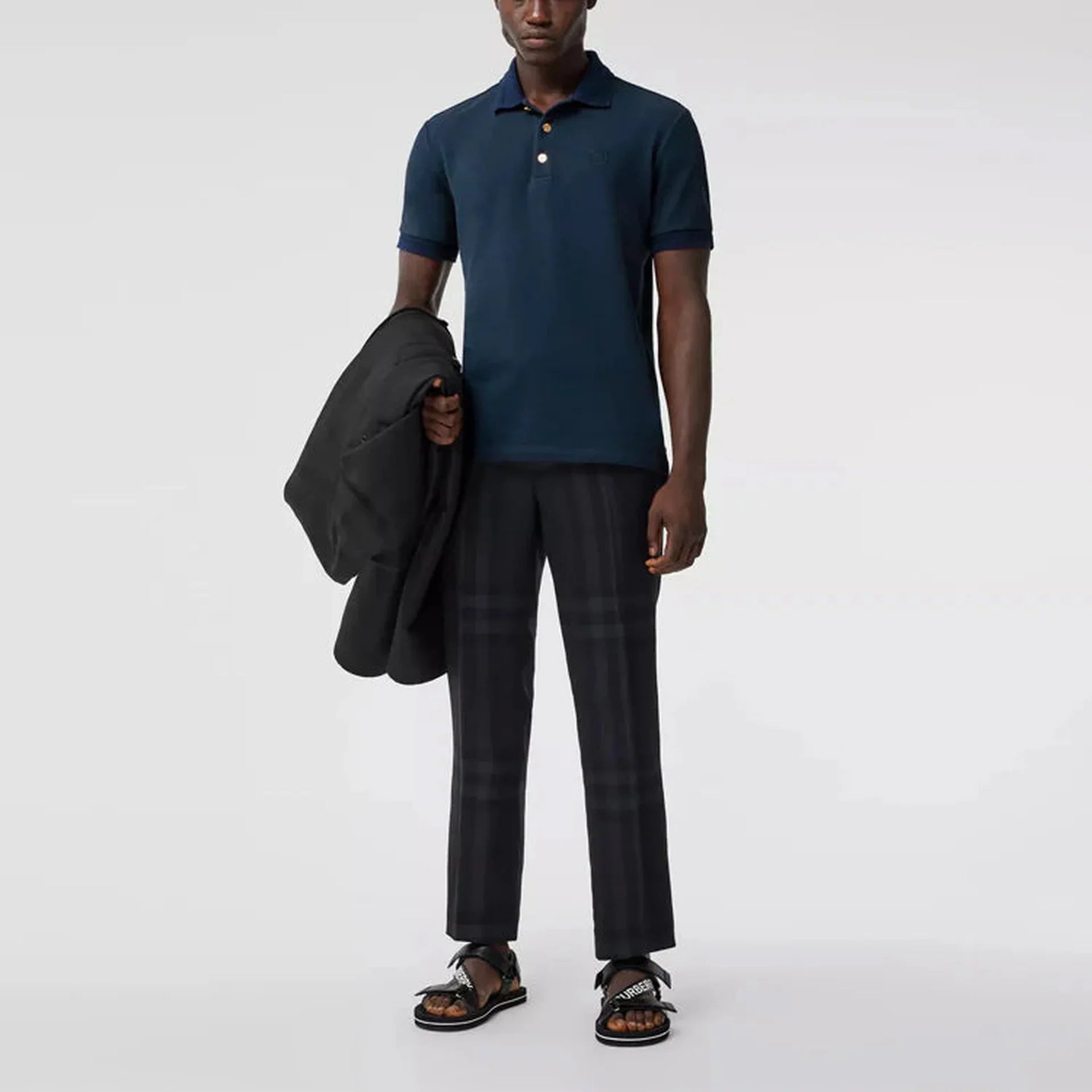 Polo Burberry - Coton - Bleu Marine