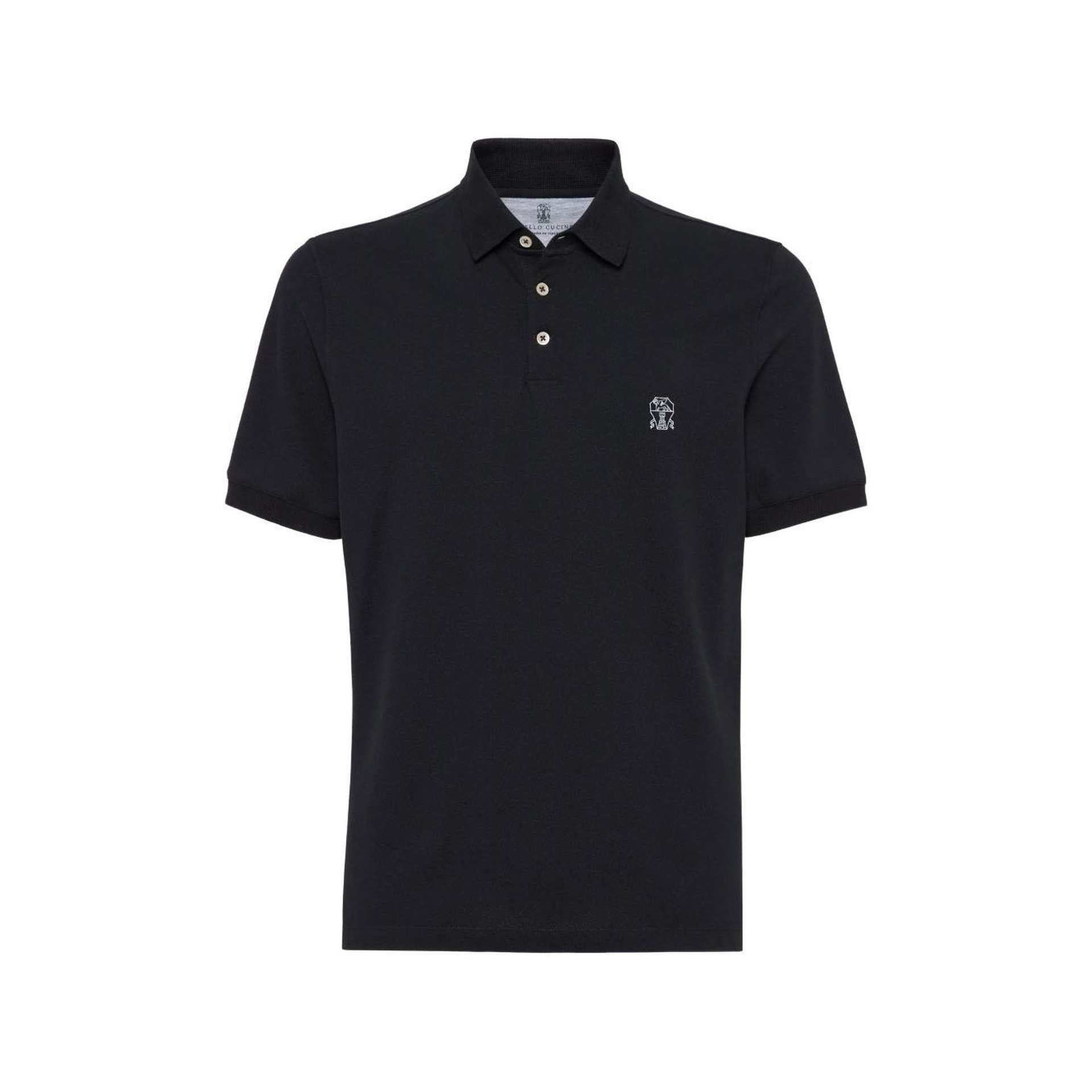 Polo Brunello Cucinelli - Coton - Noir