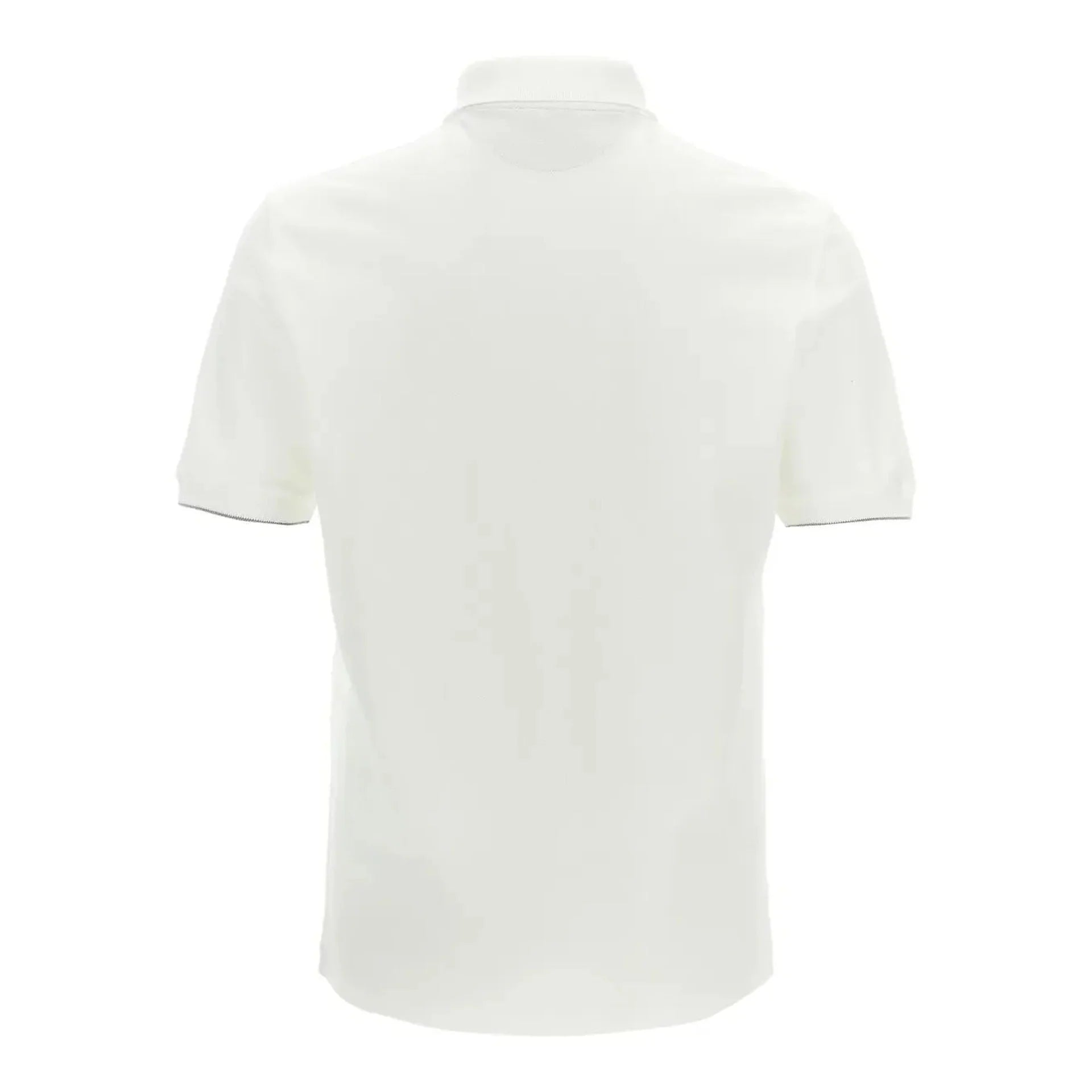 Polo Brunello Cucinell - Coton - Blanc
