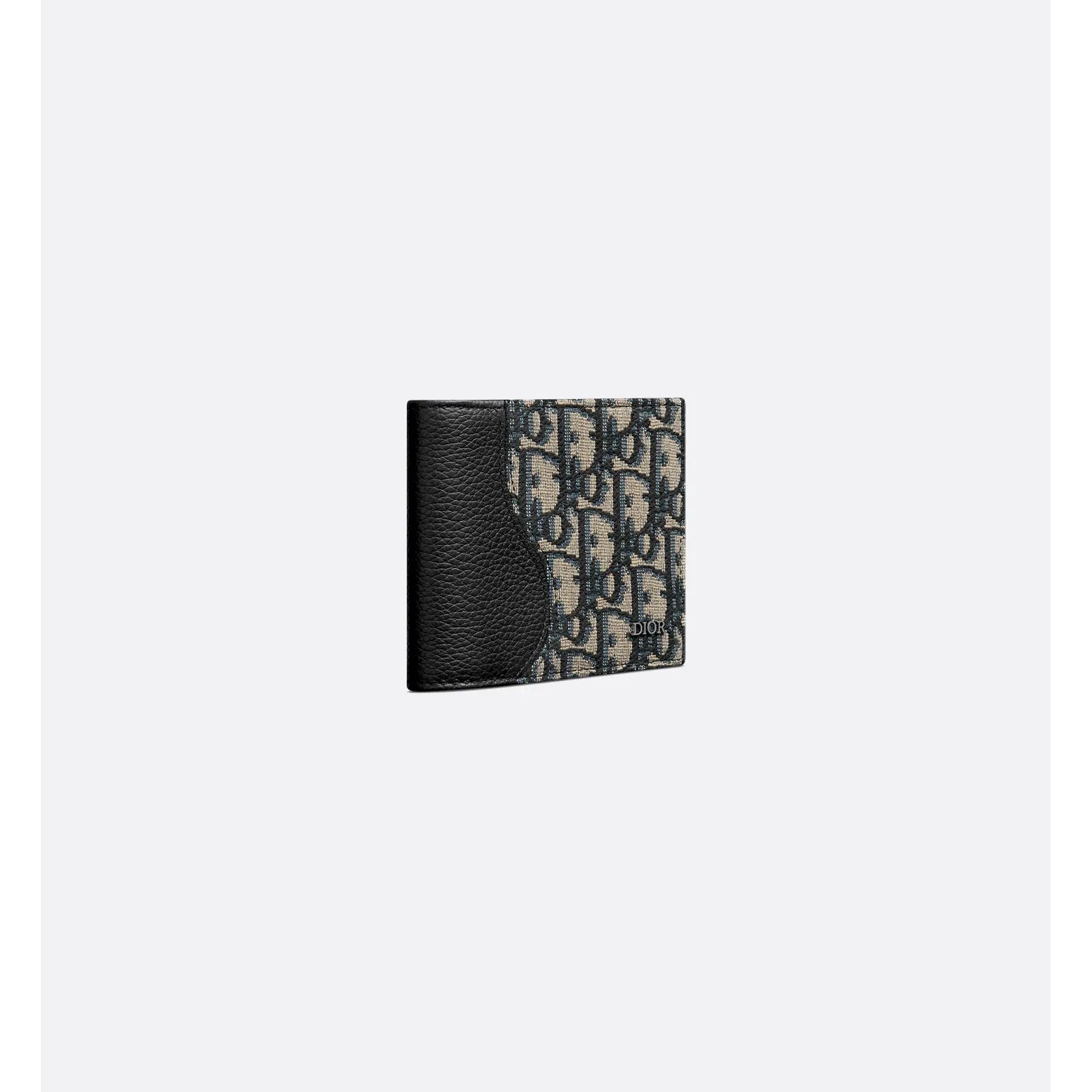 Portefeuille Dior - À deux volets - Cuir - Oblique beige et noir