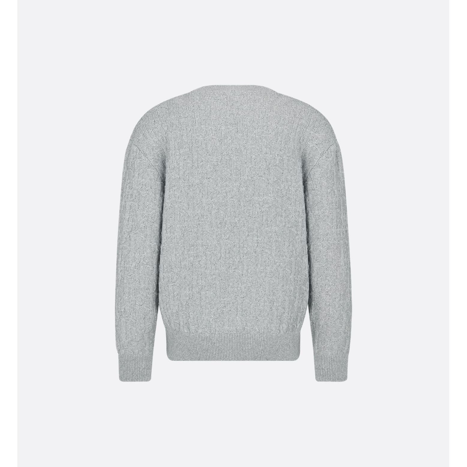 Pull Dior - Oblique Jacquard de coton mélangé - Gris