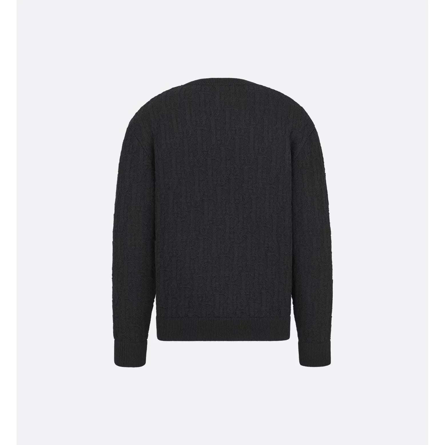 Pull Dior - Oblique Jacquard de coton mélangé - Noir