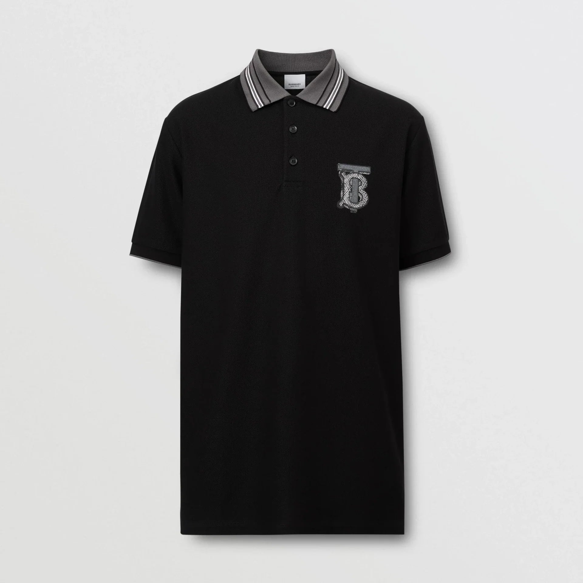 Polo Burberry - Loro Brodé - Cotton - Noir