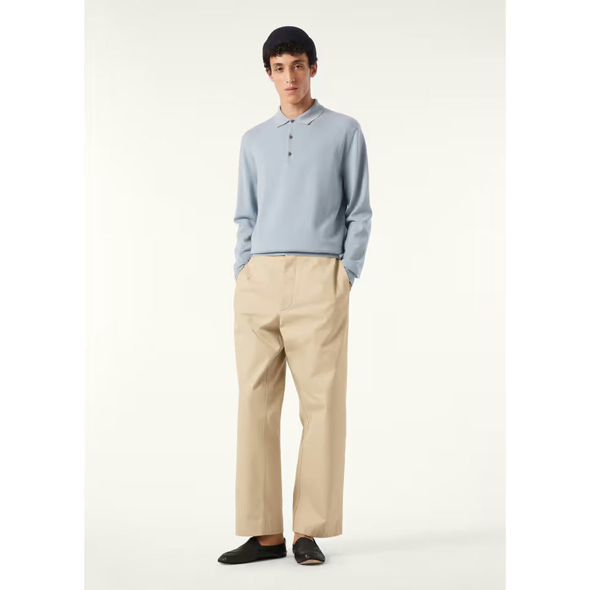 Polo Loro Piana - Baby Cashmere - Bleu Ciel