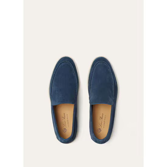 Mocassins Loro piana - Summer Walk Loafer - Bleu Marine