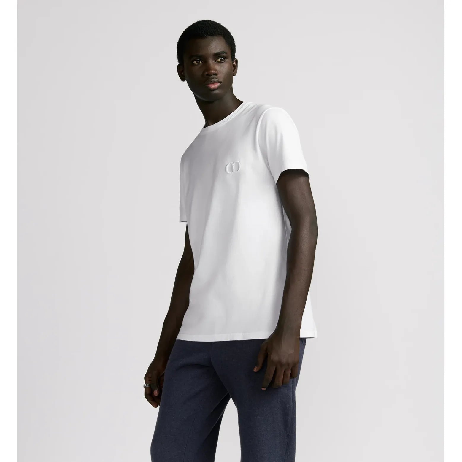 T-Shirt Christian Dior - CD Icon - Coupe Regular - Blanc