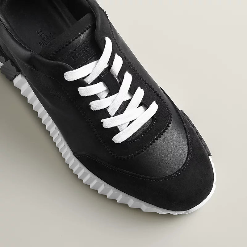 Espadrilles Hermes - Bouncing - Noir/Blanc
