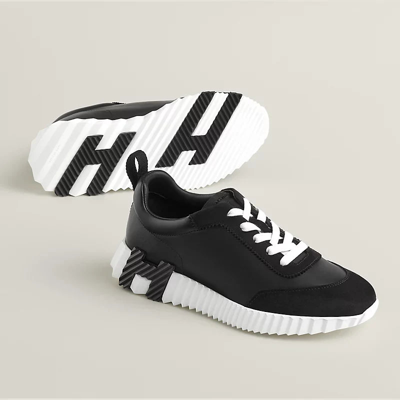 Espadrilles Hermes - Bouncing - Noir/Blanc