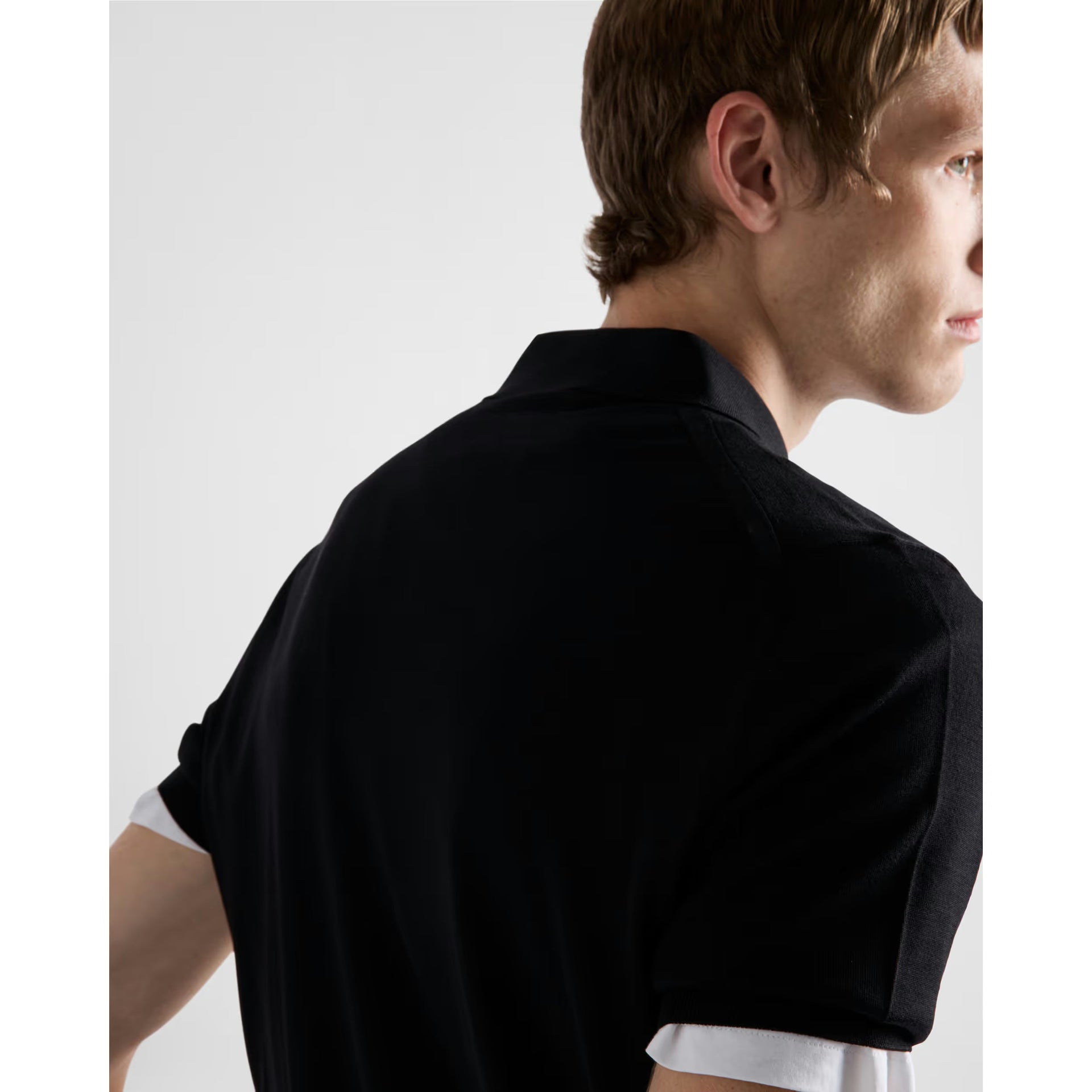 Polo Prada - Laine à col zippé - Noir