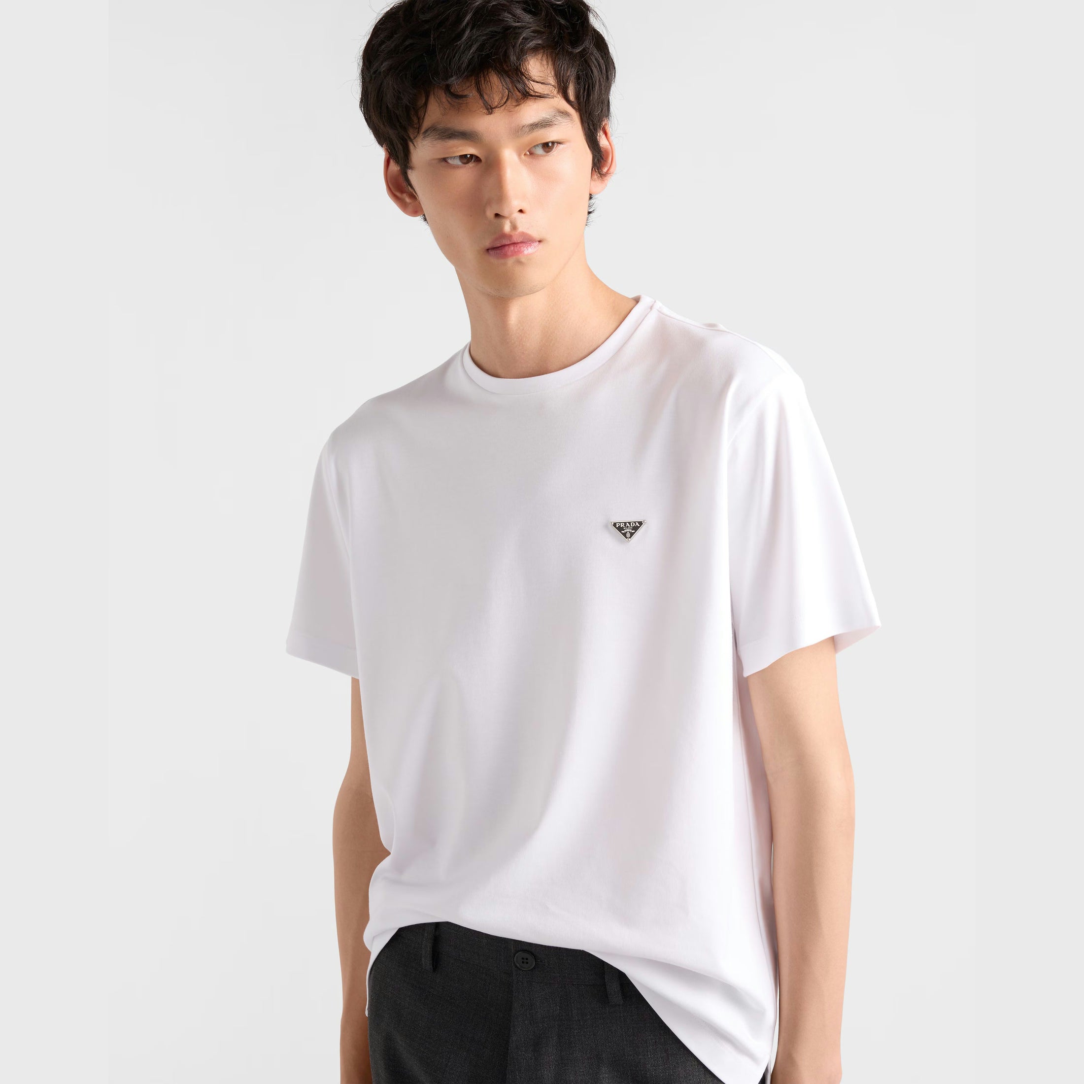 T-Shirt Prada - Coton - Blanc