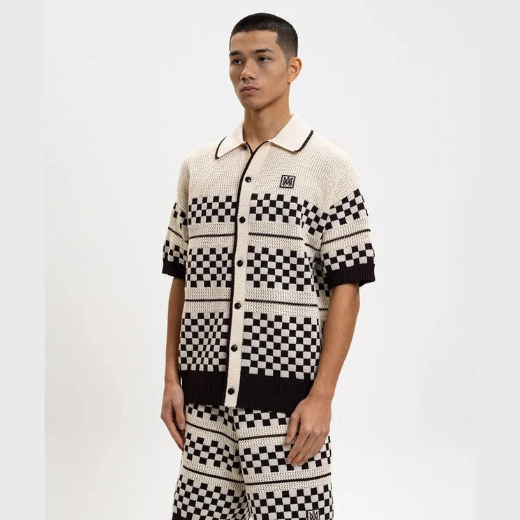 Ensemble Amiri - Laine - Blanc/Brun