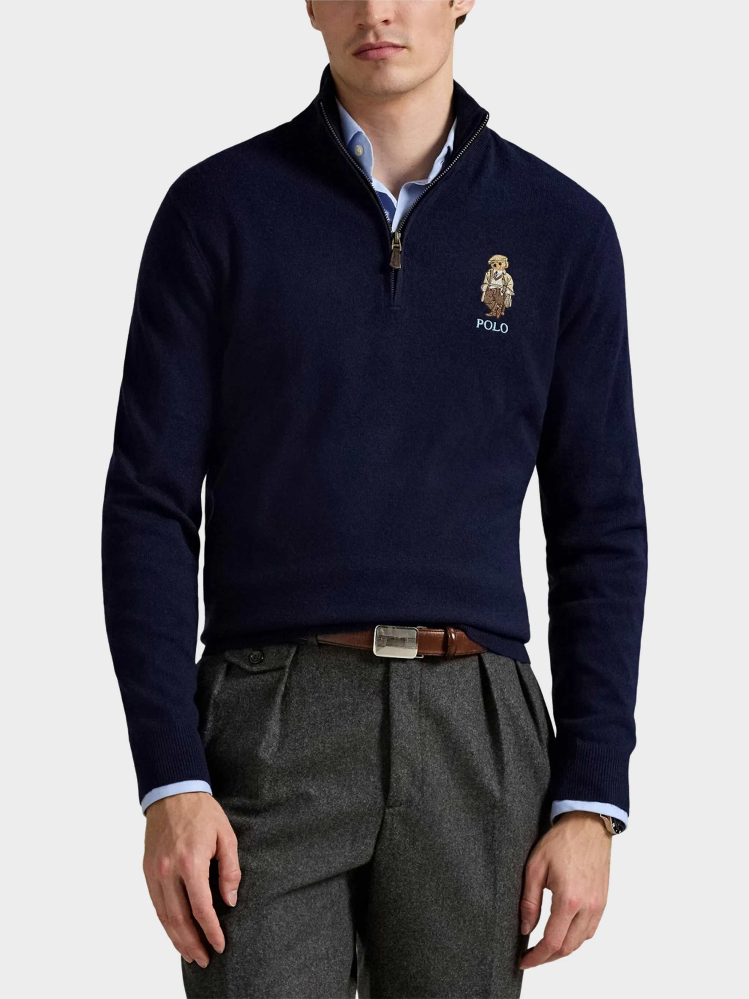 Polo Ralph Lauren - Men's Half-zip Sweatshirt With Embroidered Brand Logo