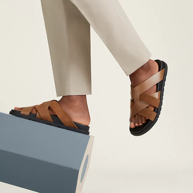 Sandales Hermes - Kazimir - Marron