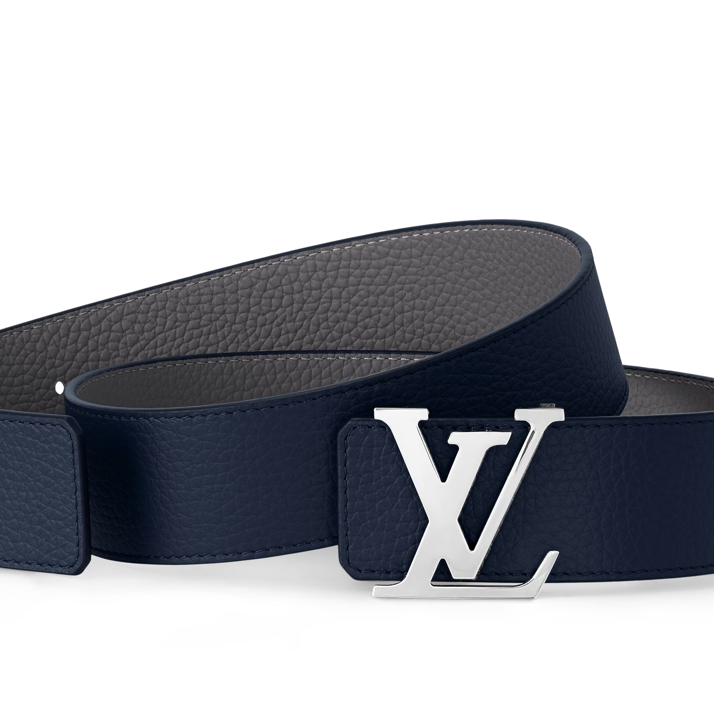Ceinture Louis Vuitton - Initiales Taurillon 40mm Reversible - Bleu/Gris