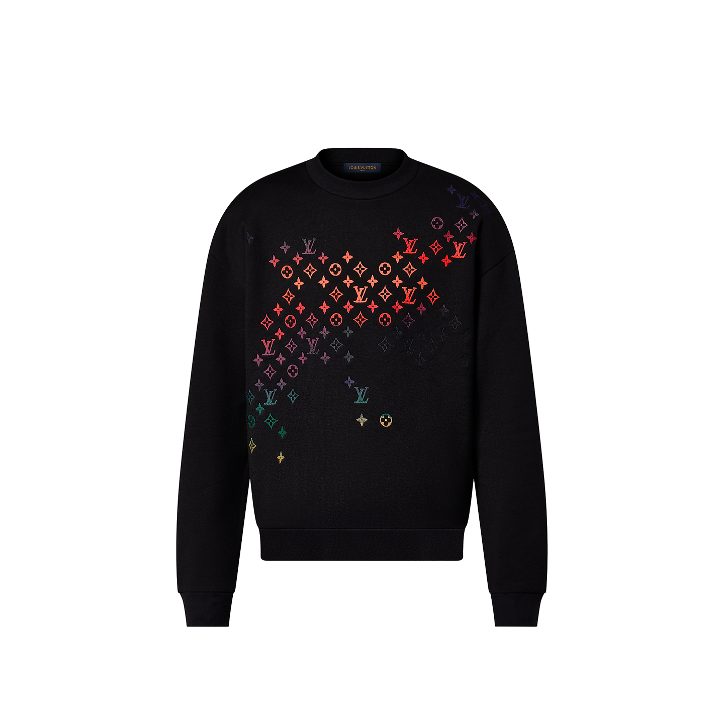 Pull Louis Vuitton - Coton - Logo Brodé - Noir
