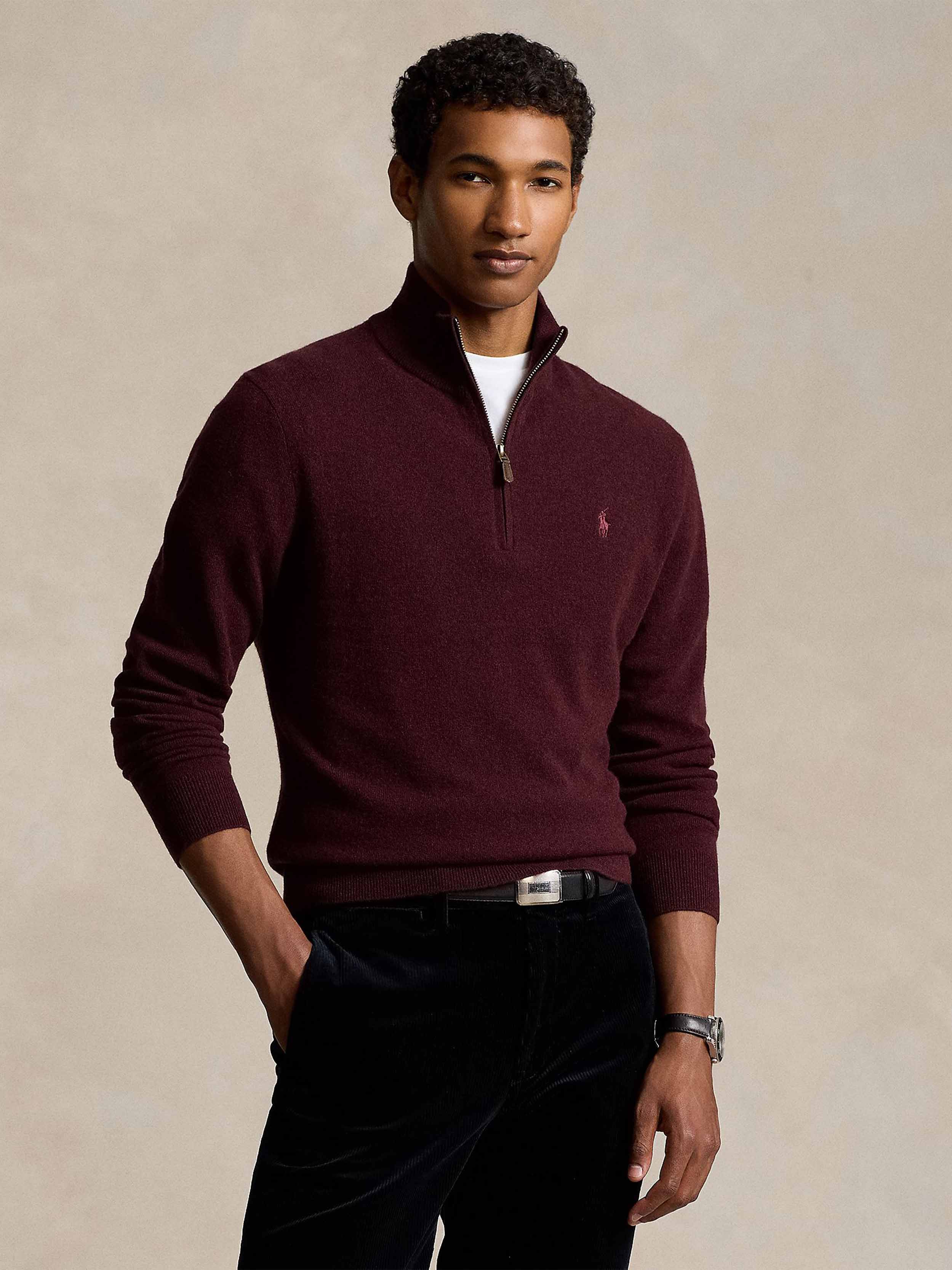 Polo Ralph Lauren - Men's Wool Quarter-Zip Sweater