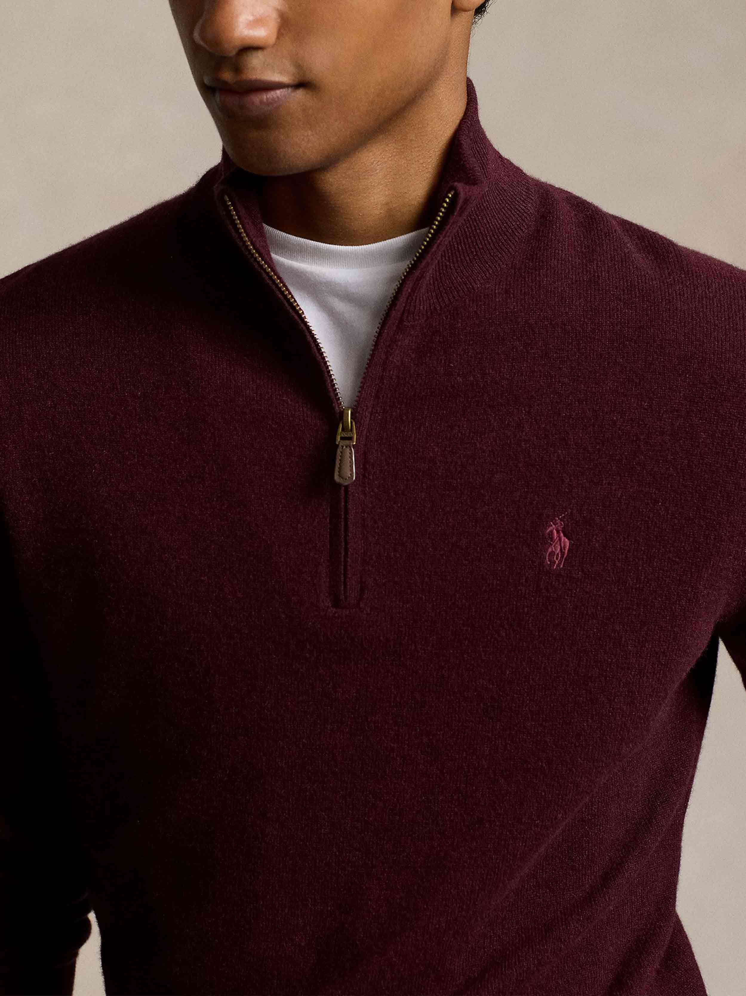Polo Ralph Lauren - Men's Wool Quarter-Zip Sweater