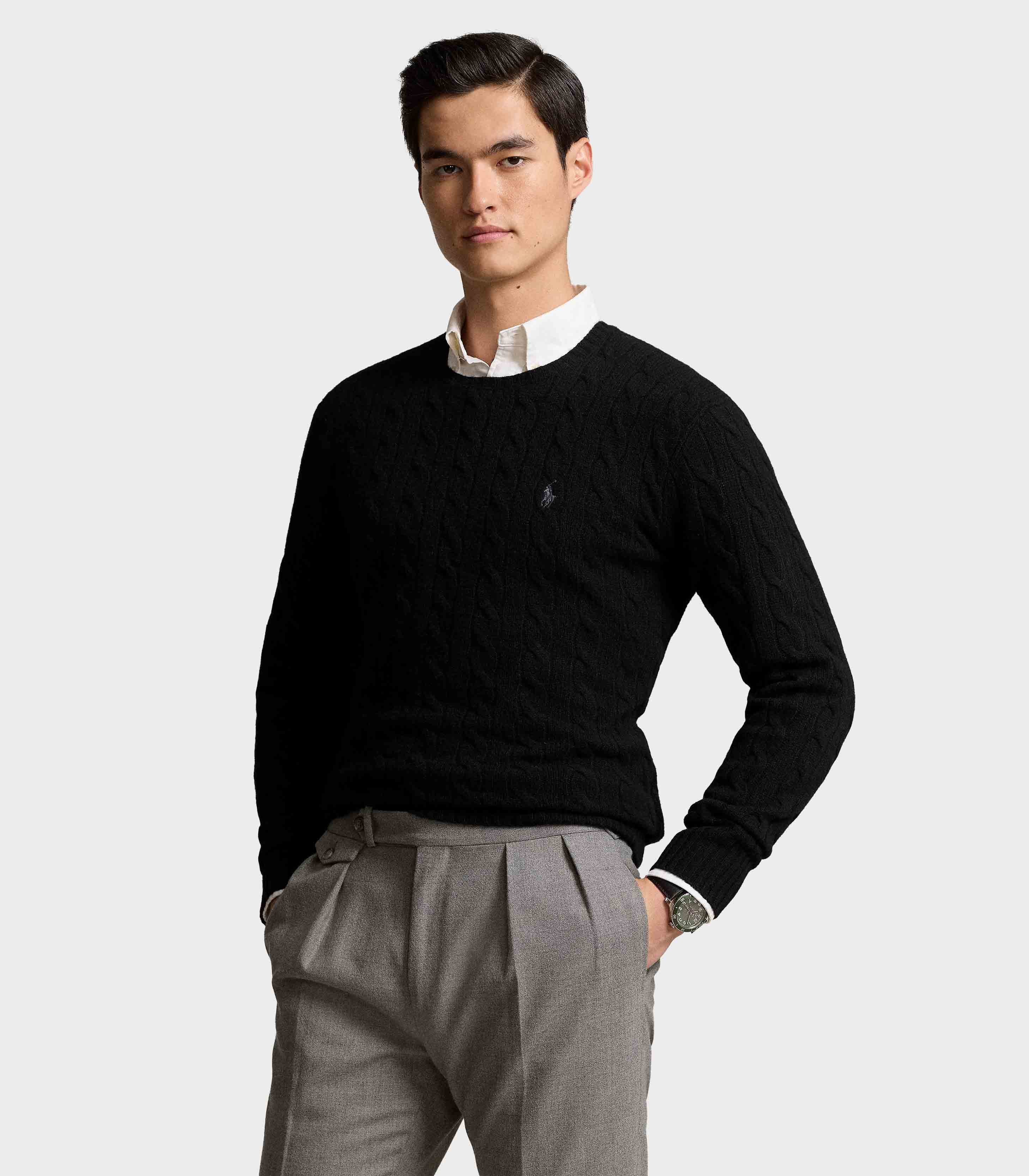 Polo Ralph Lauren - Cable-Knit Wool-Cashmere Sweater