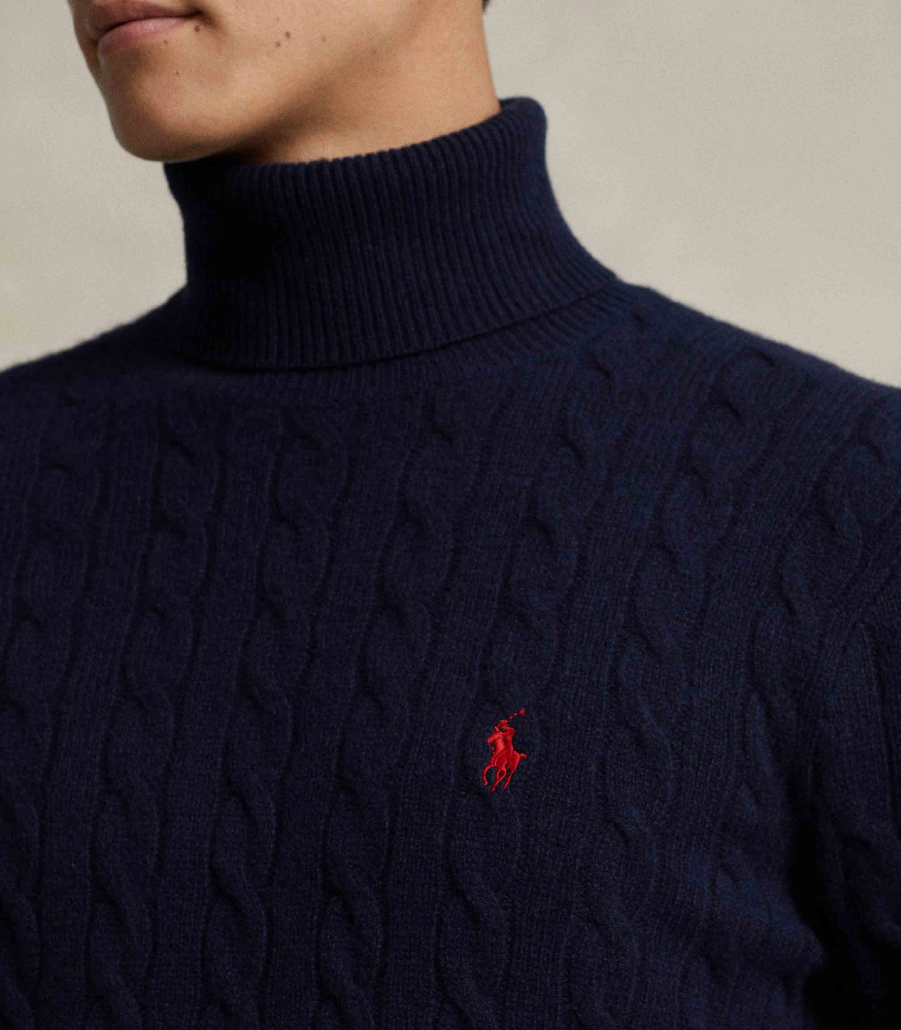 Polo Ralph Lauren - Cable Wool-Cashmere Turtleneck Sweater
