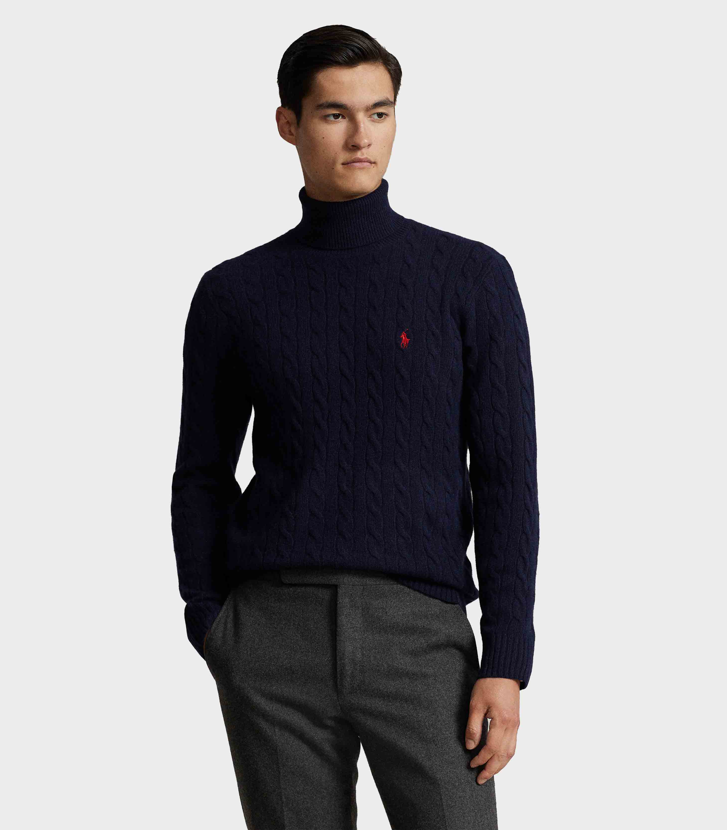 Polo Ralph Lauren - Cable Wool-Cashmere Turtleneck Sweater