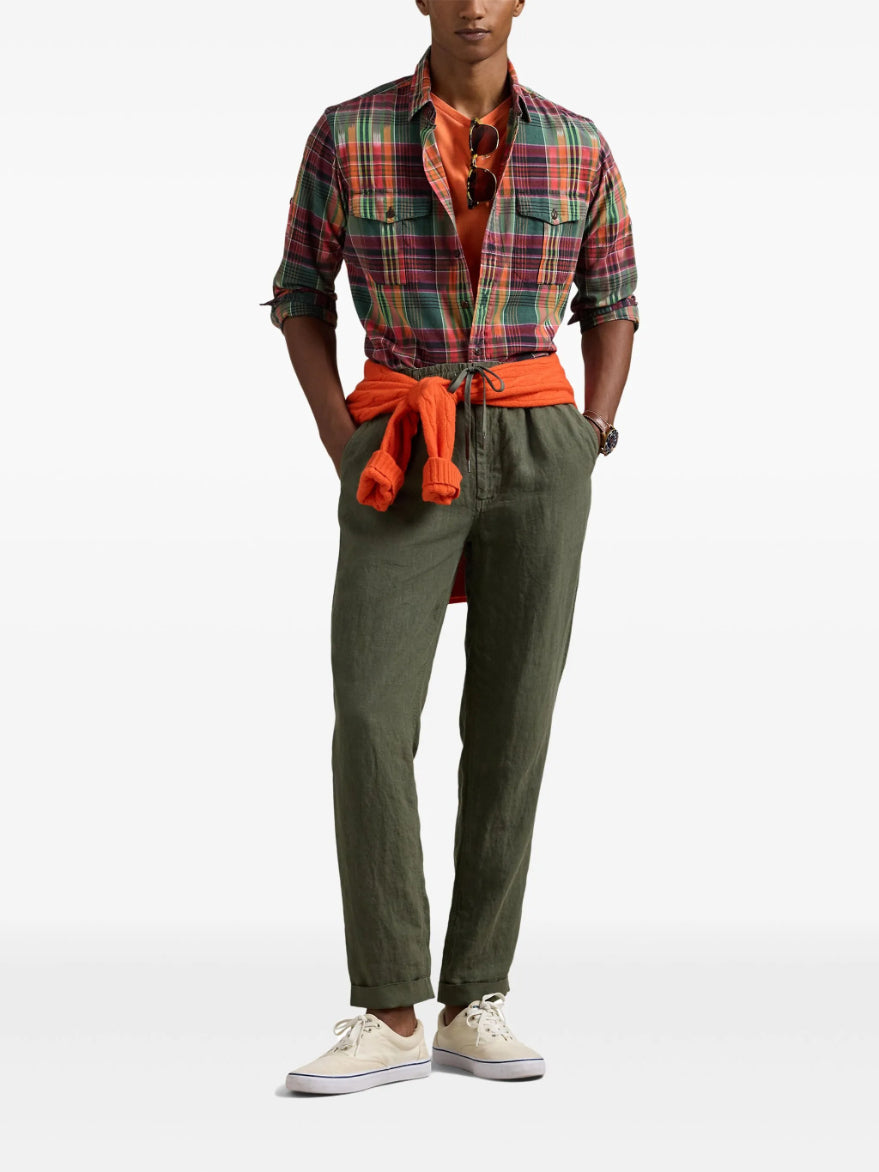 Polo Ralph Lauren - Men's  Lateef Slim Tapered Fit Linen Trouser